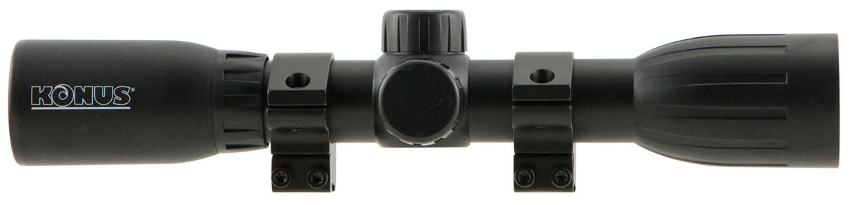 Konus 7350 KonusFire Matte Black 4x32mm 1" Tube 30/30 Reticle Includes Mounting Rings | KONUS