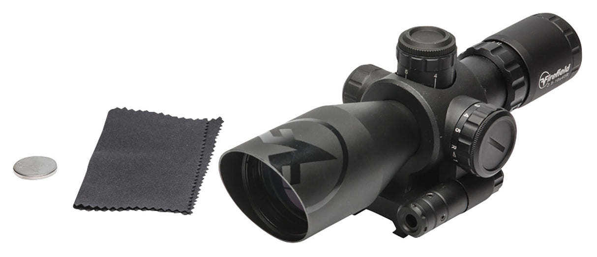 Firefield FF13065 Barrage w/Red Laser Matte Black 2.5-10x40mm Illuminated Red/Green Mil-Dot Reticle/Red Laser | FIREFIELD