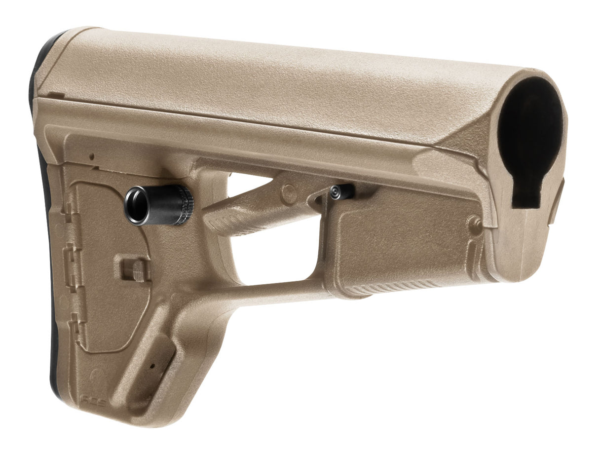 Magpul MAG378-FDE ACS-L Carbine Stock Flat Dark Earth Synthetic for AR-15, M16, M4 with Mil-Spec Tube (Tube Not Included) | MAGPUL INDUSTRIES CORP
