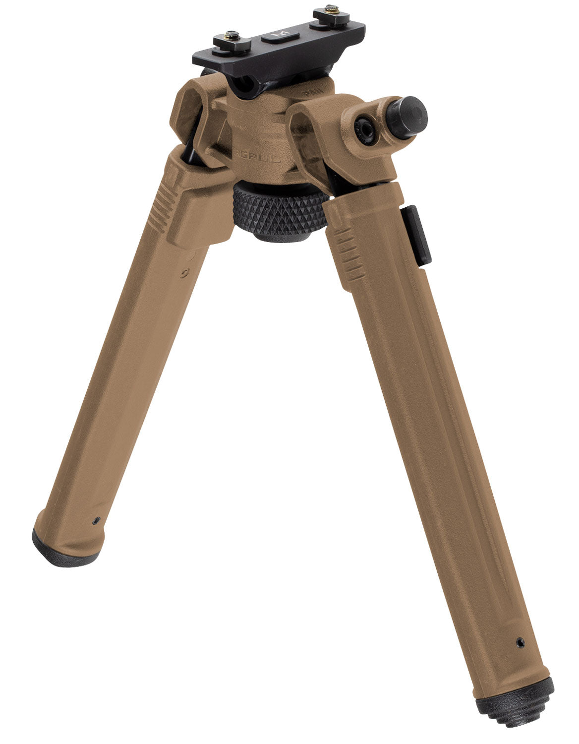 Magpul MAG933FDE Bipod M-LOK Attachment, Flat Dark Earth Mil-Spec Anodized Aluminum, 6.80-10.30" Vertical Adjustment, Rubber Feet for AR-Platform | MAGPUL INDUSTRIES CORP