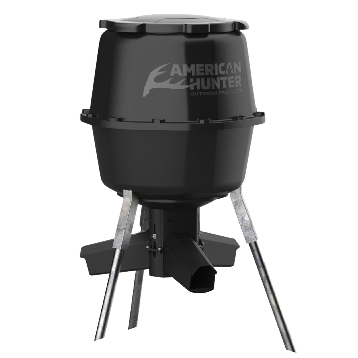 American Hunter AH225GRAV Gravity Feeder w/Nesting Hopper 30 Gallon Capacity Black | AMERICAN HUNTER
