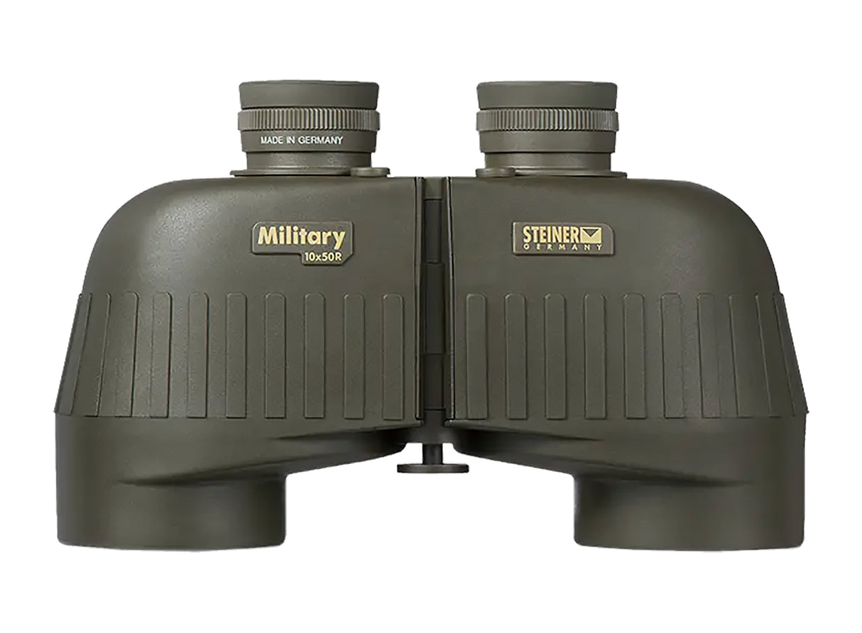 Steiner 2663 M1050 Laser Protection Filter 10x50mm SUMR Military Ranging Reticle Floating Prism Sports-Auto Focus, OD Green Makrolon w/Rubber Armor | STEINER