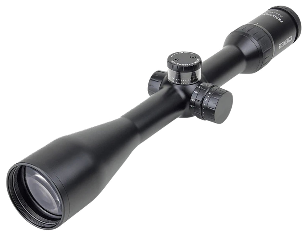 Steiner 3003 Predator Black 3-24x50mm 40mm Tube Illuminated E3 Ballistic Reticle Second Focal Plane | STEINER