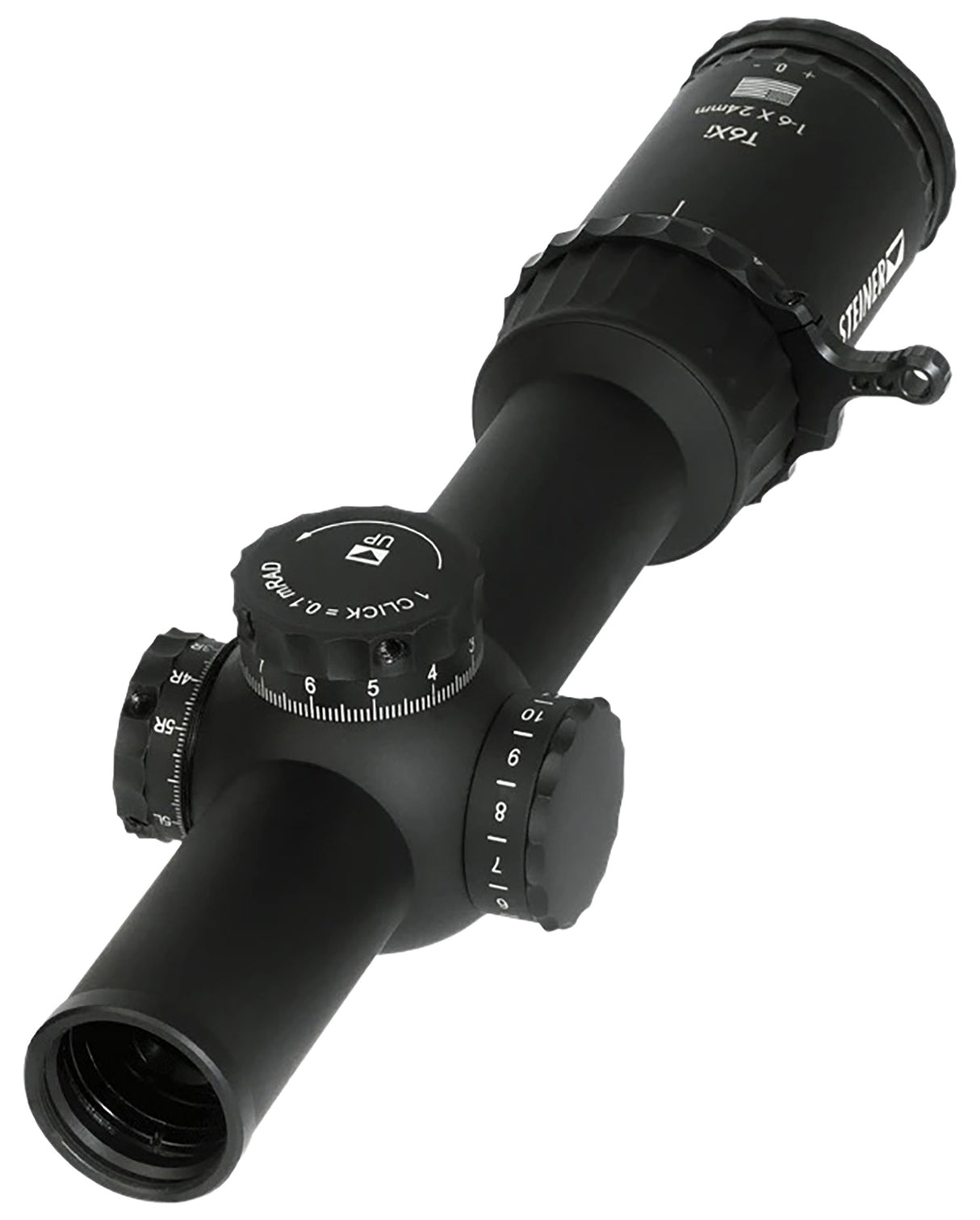 Steiner 5103 T6Xi 1-6x24mm 30mm Tube Illuminated KC-1 MIL Reticle First Focal Plane Features Throw Lever | STEINER