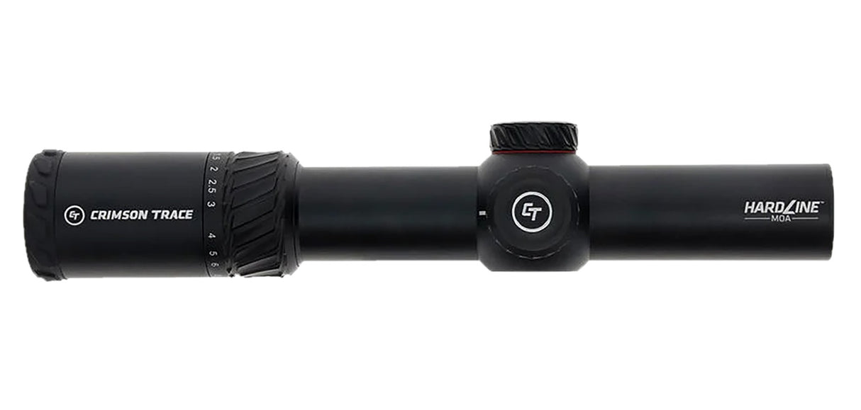 Crimson Trace 013002299 Hardline Black Anodized 1-6x 24mm 34mm Tube Illuminated CT TR1-MIL Reticle | CRIMSON TRACE