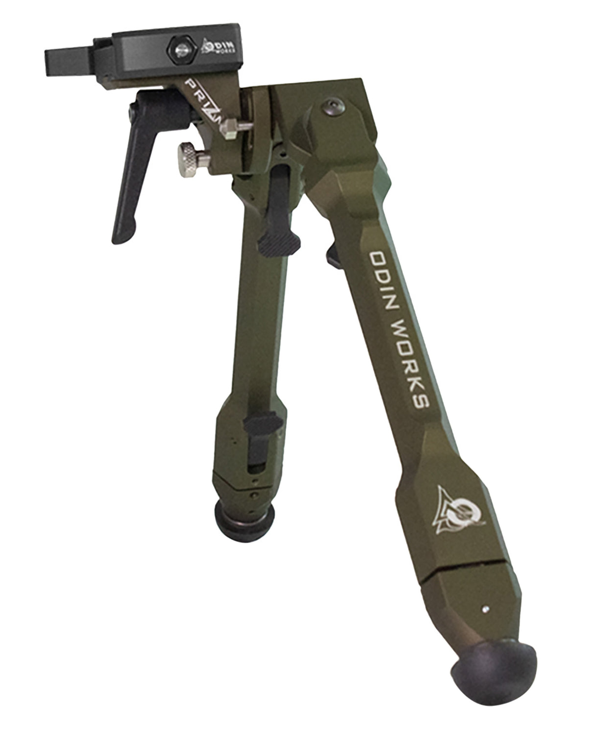 Odin Works BPPRIZMARCARG Precision Bipod Arca Ranger Green 4.0"-14.50" 6061 Aluminum/303 Stainless Steel | ODIN WORKS