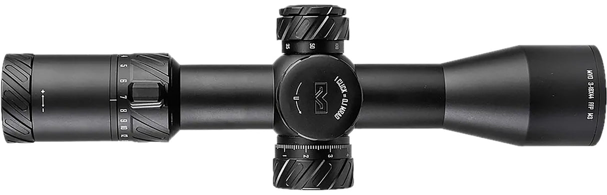 Meprolight USA 901246703 MVO Matte Black Anodized 3-18x44mm, 34mm Tube, Illuminated M3 MRAD Etched Green/Red Reticle | MEPRO USA LLC