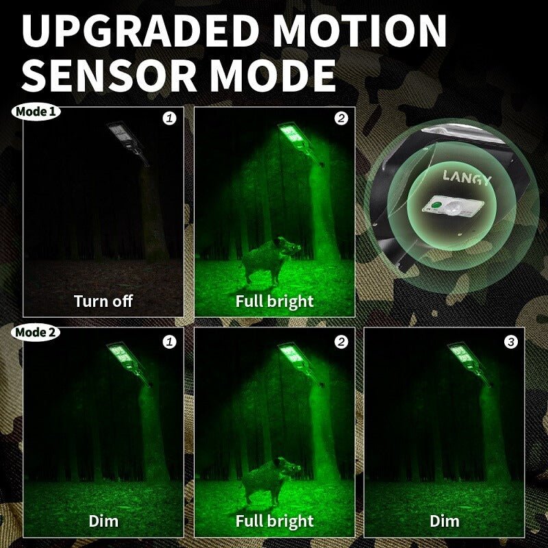Langy Solar Green Feeder Light 180 LED — Hog & Fish Light | Langy Solar Lights | Outdoor Hunting