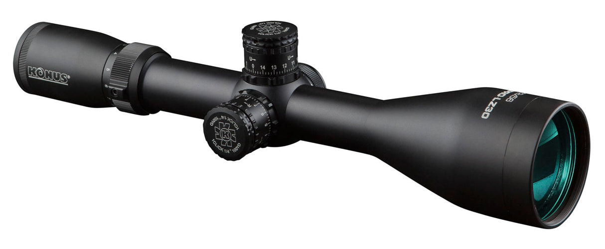 Konus 7181 KonusPro LZ-30 Matte Black 3-12x56mm 30mm Tube Dual Illuminated Engraved 30/30 Crosshair Reticle | KONUS