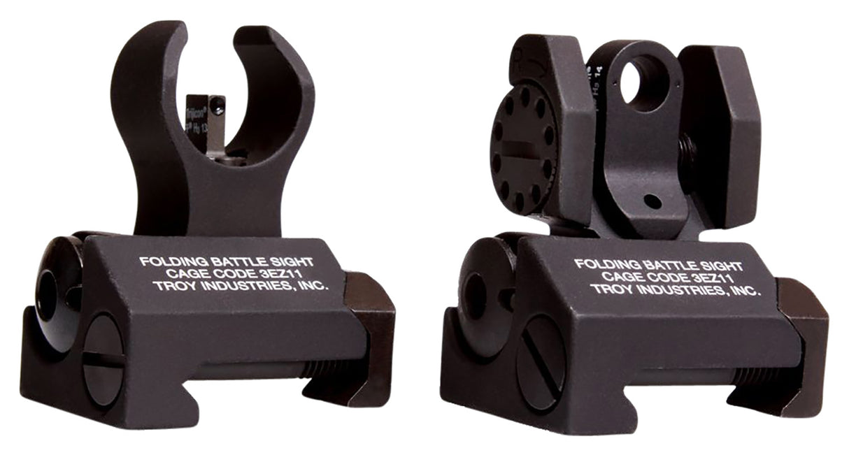 Troy Ind SSIGIARSTBT00 Tritium Micro BattleSight Set HK Front & Round Rear Black Hardcoat Anodized | TROY IND