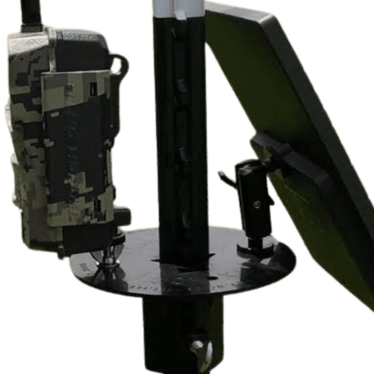 Patented T-Post Trail Camera & Solar Panel Mount — 1 Articulating Arm | ShopThermalOptics | Accessories