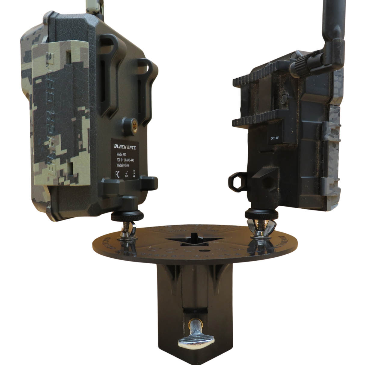Patented T-Post Mount for 2 Trail Cameras — No Arms, Direct Mount | ShopThermalOptics | Accessories