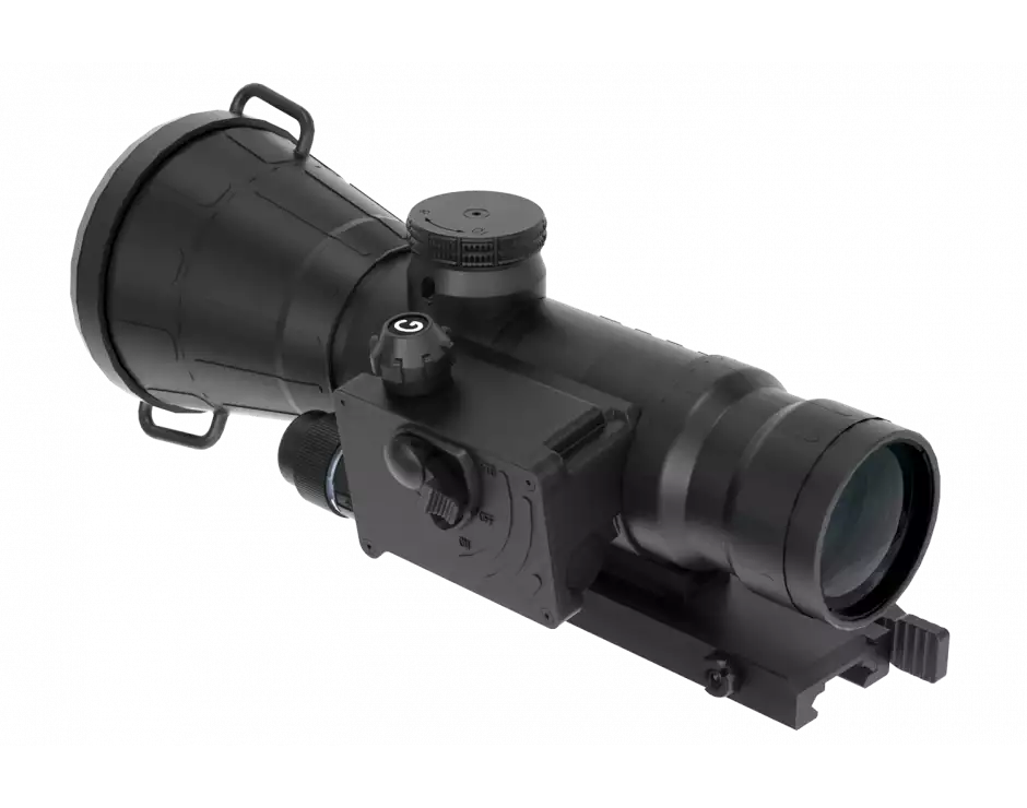 AGM Comanche-40LR 3AW1 – Long Range Night Vision Clip-On System with Gen 3 Auto-Gated "Level 1", P45-White Phosphor IIT. Made in USA.