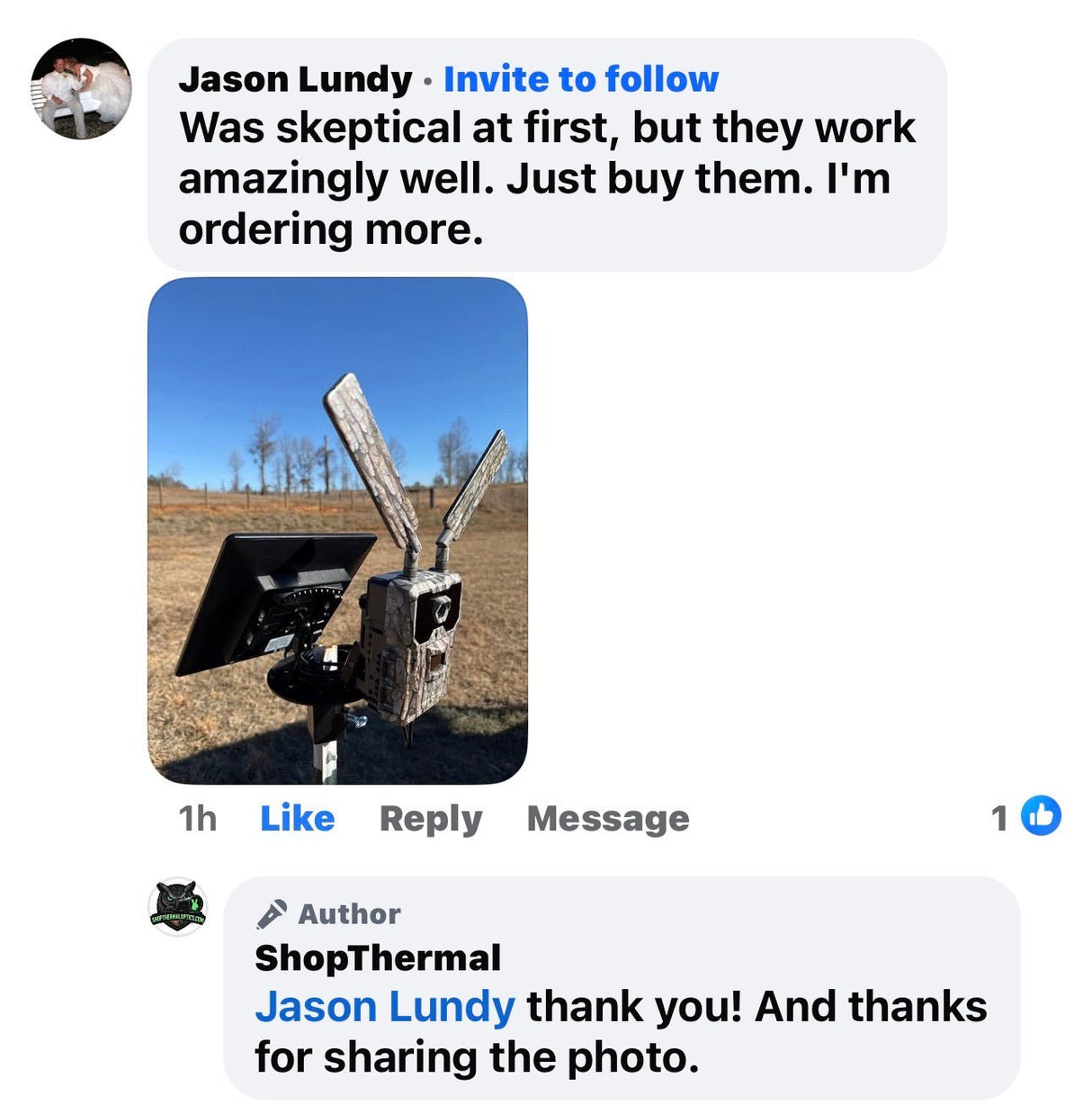 Patented T-Post Trail Camera & Solar Panel Mount — 1 Articulating Arm | ShopThermalOptics | Accessories