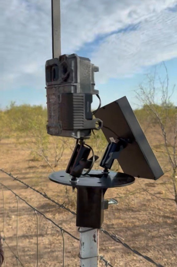 Patented T-Post Trail Camera Mount with 2 Articulating Arms | ShopThermalOptics | Accessories