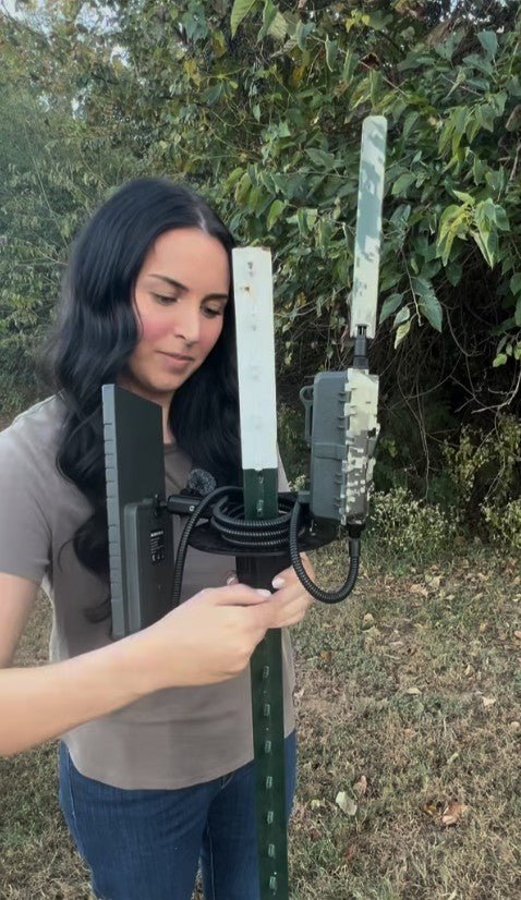 Patented T-Post Trail Camera & Solar Panel Mount — 1 Articulating Arm | ShopThermalOptics | Accessories