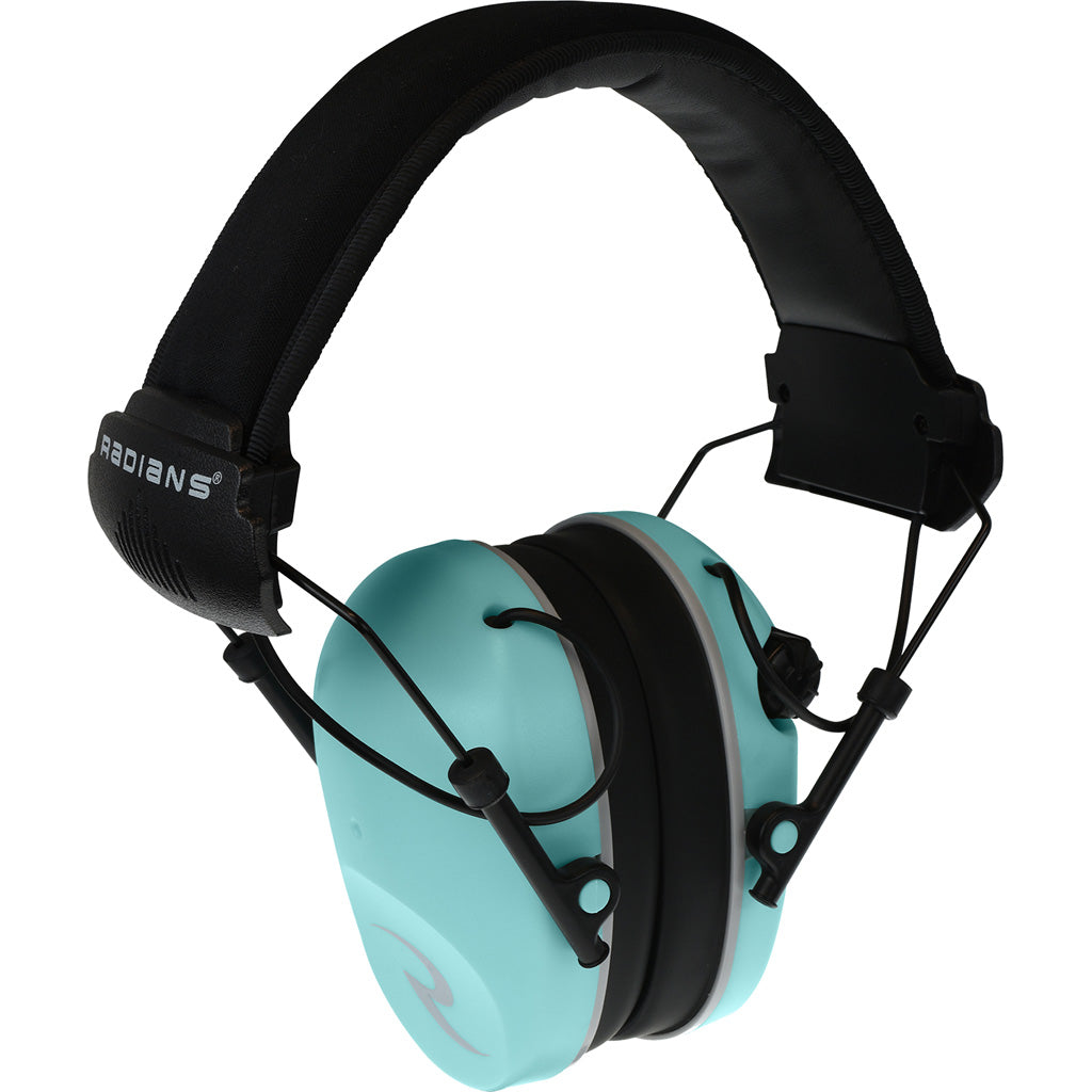 Radians R3200 Dual Mic Electronic Earmuff Aqua/Grey | Radians