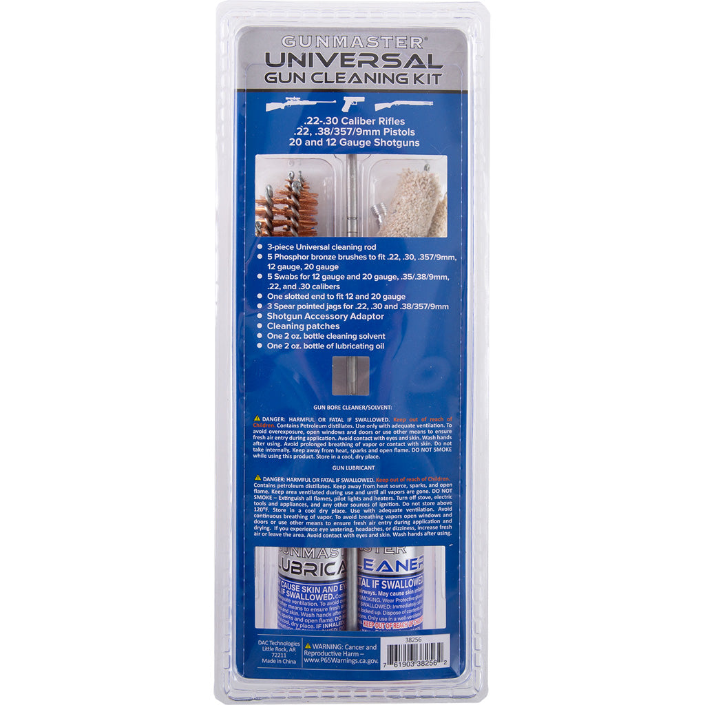 Gunmaster Universal Cleaning Kit 19 pc. w/ oil and solvent | Gunmaster