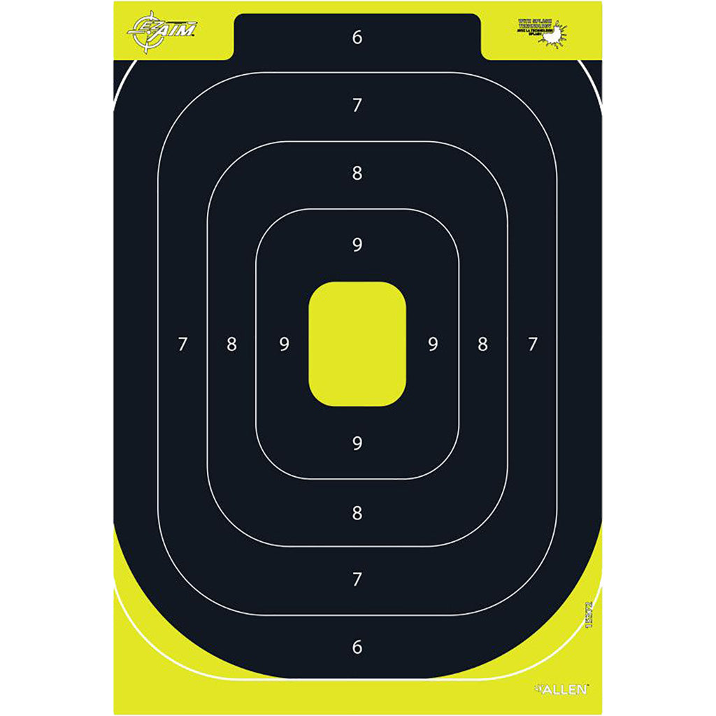 EzAim Splash IPSC Silhouette Targets 12x18 8 pk. | EZAim