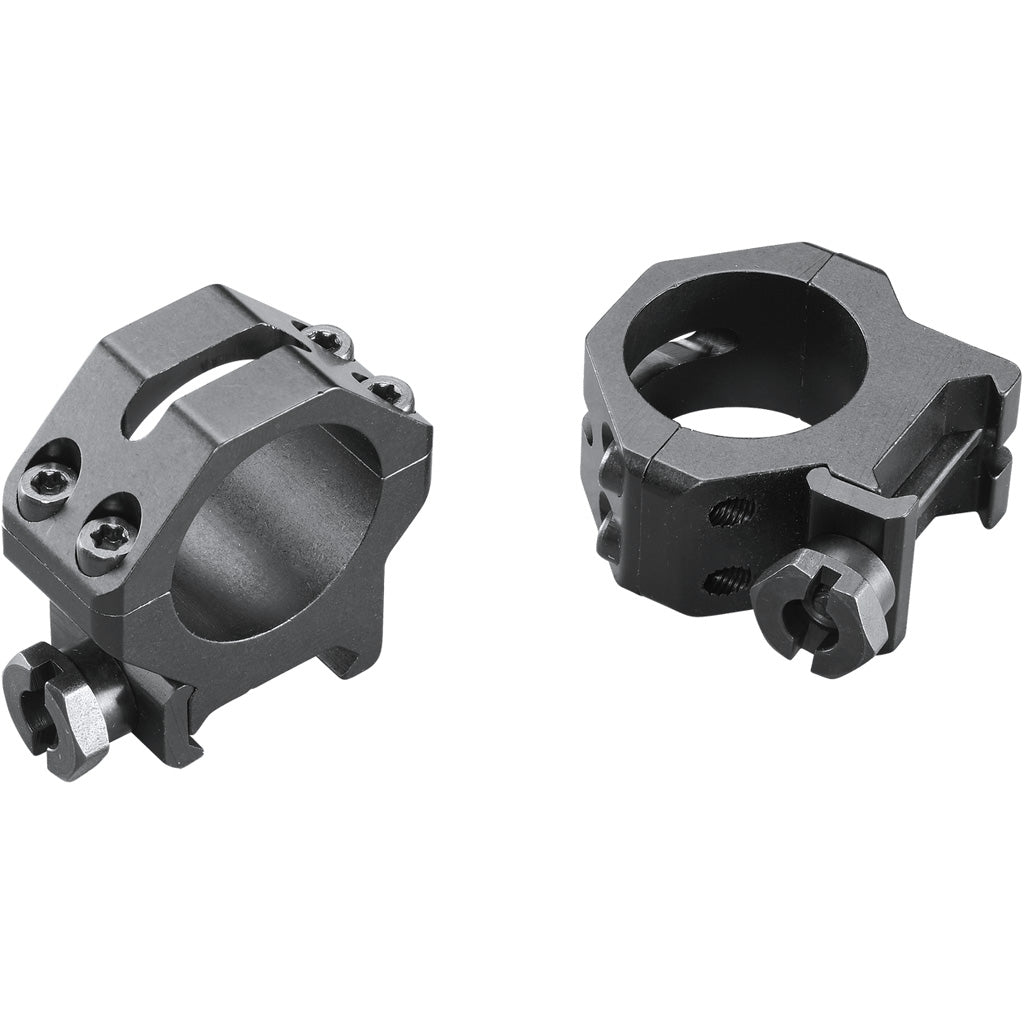Weaver Classic 4Hole Skeleton Rings Matte Black 1" Medium Clamshell Pack | WEAVER MOUNTS