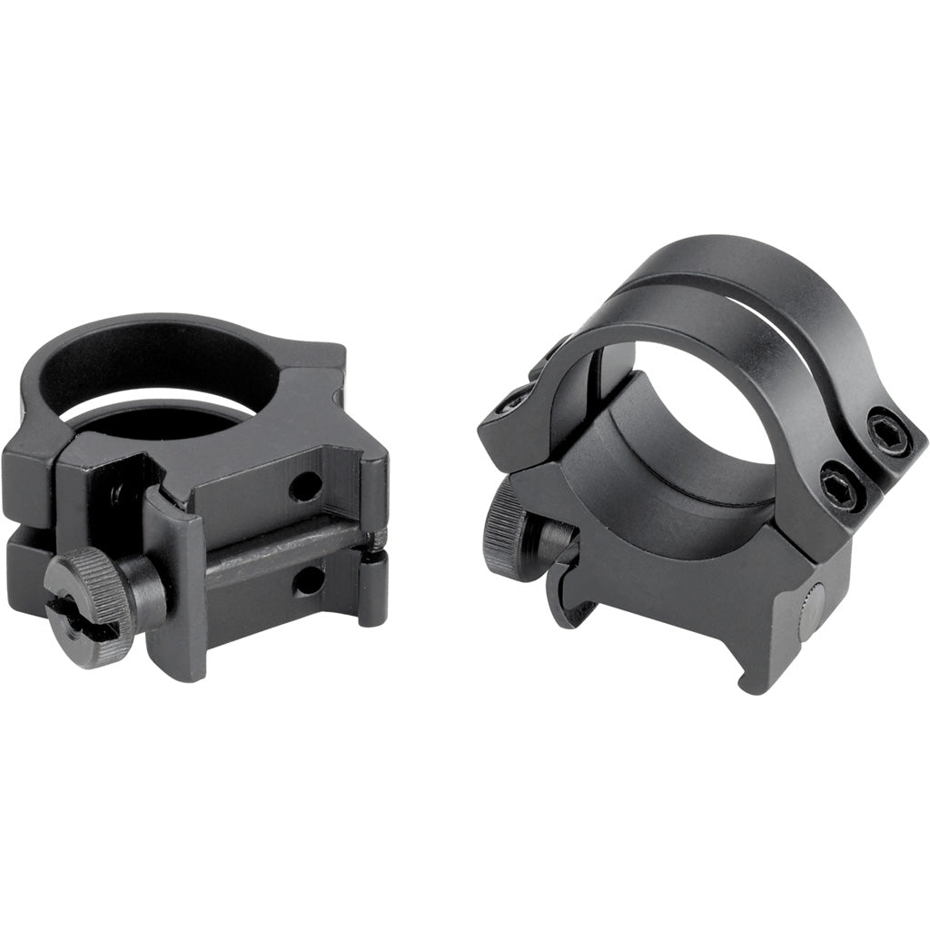 Weaver Classic Quad Lock Detachable Rings Matte Black 1" High Clamshell Pack | Weaver
