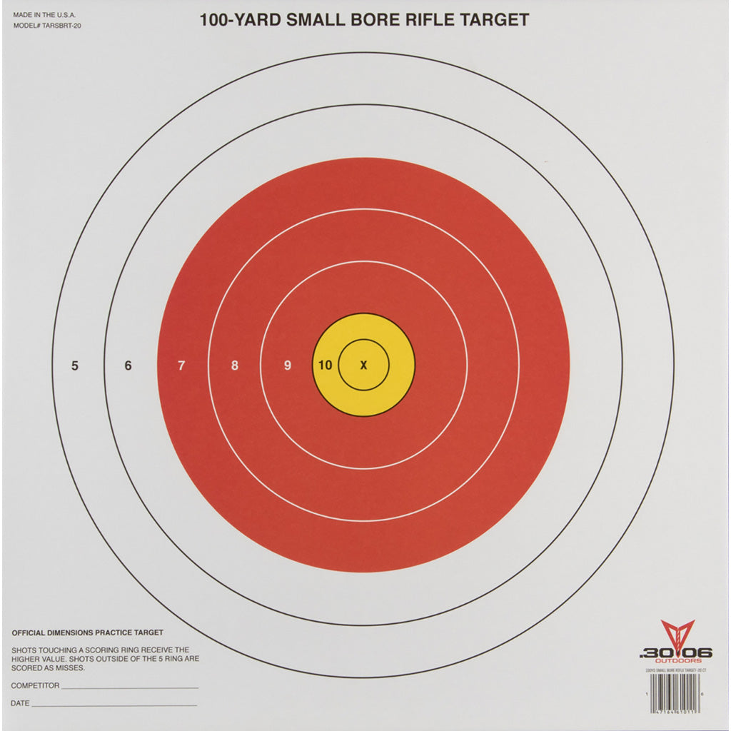 30-06 Small Bore Rifle Target 20 pk. | 30-06