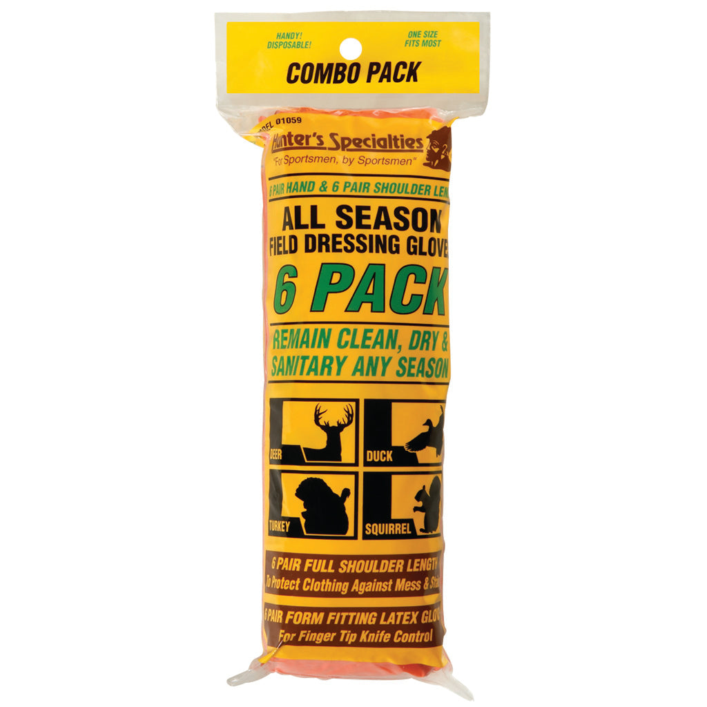 Hunters Specialties Field Dress Gloves Combo Long/Short 12 pr. | Hunters Specialties