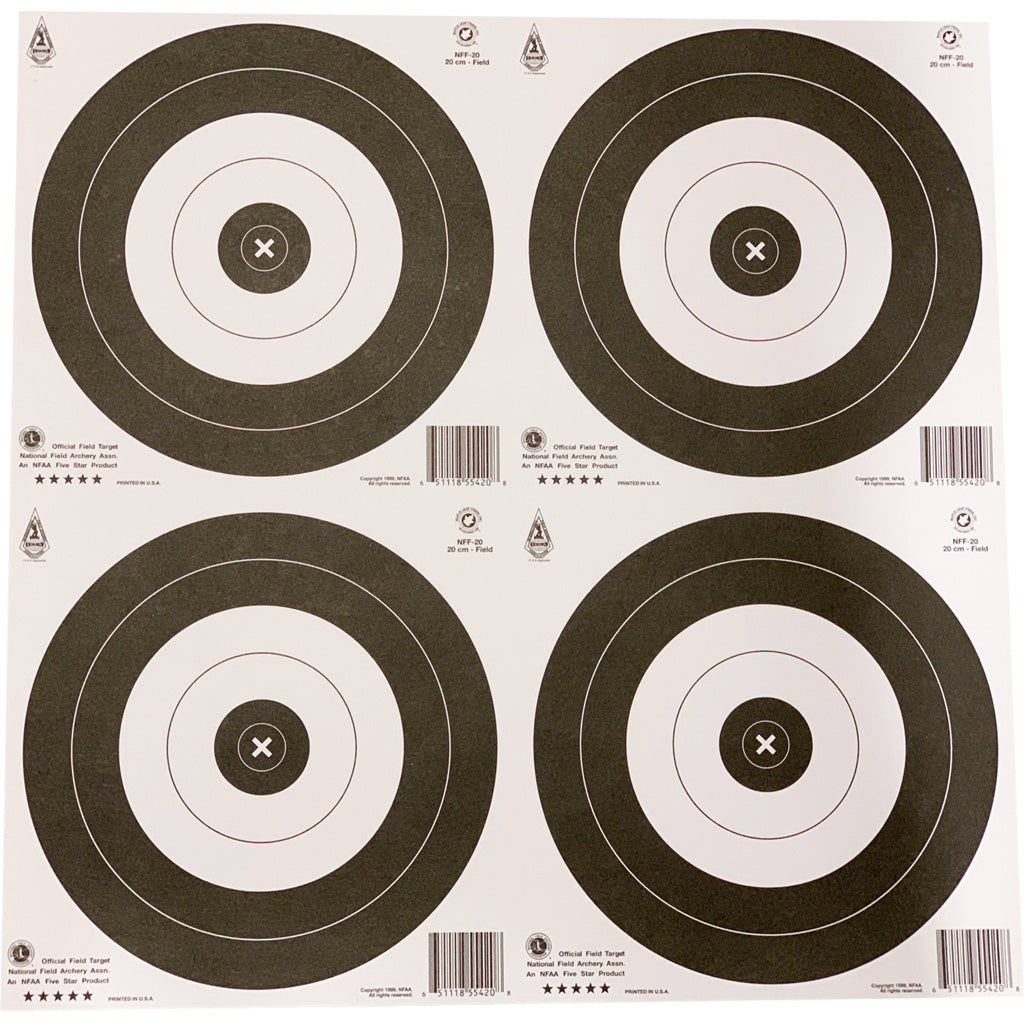 Maple Leaf Target Face NFAA Field 20 cm. 25 pk. | Maple Leaf Press