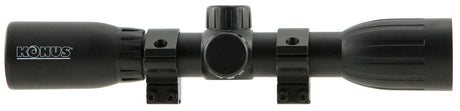 Konus 7350 KonusFire Matte Black 4x32mm 1" Tube 30/30 Reticle Includes Mounting Rings | KONUS