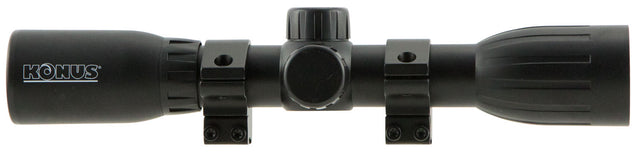 Konus 7350 KonusFire Matte Black 4x32mm 1" Tube 30/30 Reticle Includes Mounting Rings | KONUS