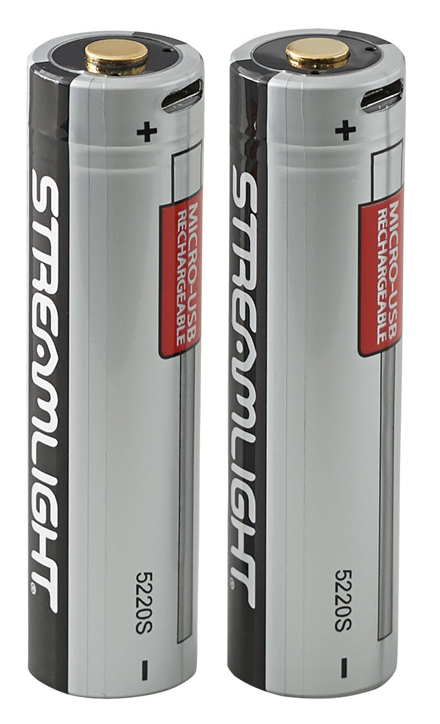 Streamlight 22102 SL-B26 Silver/Black 2,600 mAh Fits PolyTac X USB/ProTac X 90 X USB (2) Single Pack