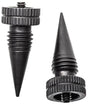 Accu-Tac LRS0200 LR-10 Set Black Oxide Aluminum with Screw On Design for Accu-Tac Bipod | ACCU-TAC