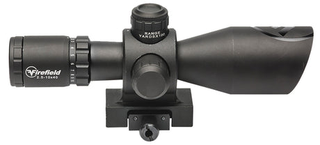 Firefield FF13064 Barrage Matte Black 2.5-10x40mm Illuminated Red/Green Mil-Dot Reticle | FIREFIELD