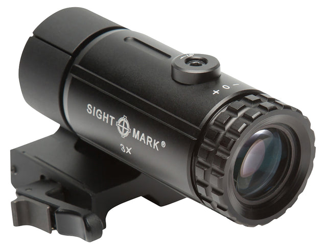 Sightmark SM19063 T-3 Magnifier 3X with Flip to Side Mount Matte Black 3 x 23mm
