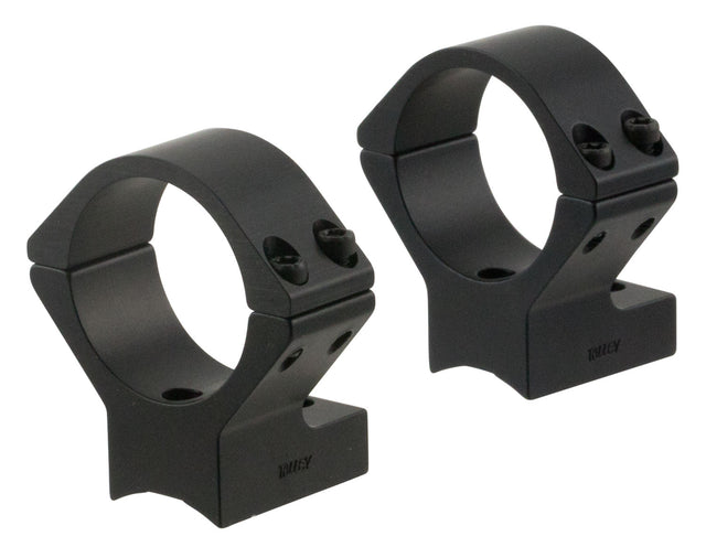 Talley 740725 Scope Mount/Ring Combo Black Anodized 30mm Tube Savage Round Receiver with AccuTrigger (110 Series/A17/A22) Medium Rings