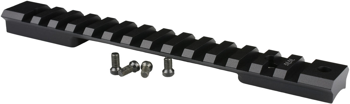 Warne 7676M Mountain Tech Tactical Rail Black Anodized Aluminum Winchester Model 70/Marlin XL-7 Long Action, 0 MOA