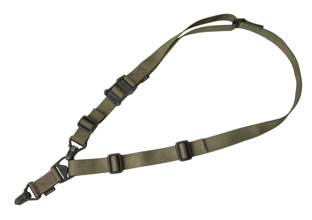 Magpul MAG514RGR MS3 Gen2 Sling Ranger Green Nylon 48"-60" OAL Adjustable One-Two Point Rifle