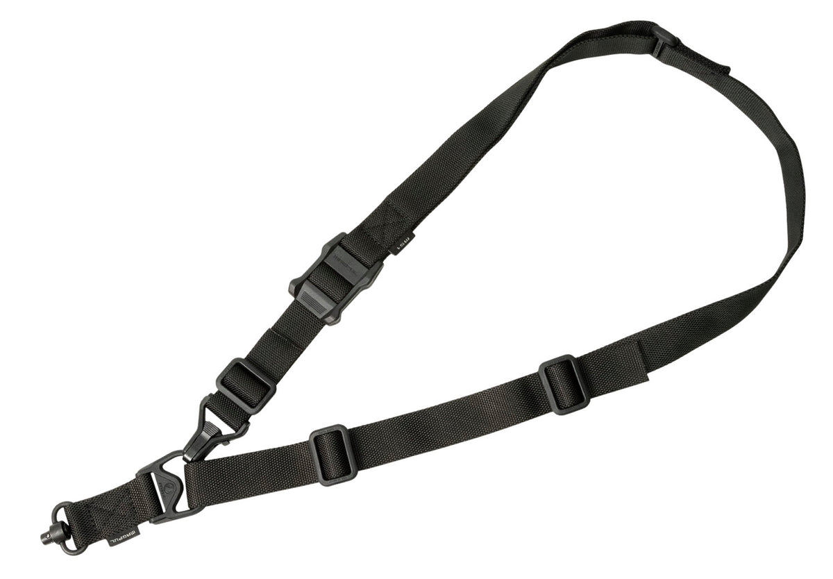 Magpul MAG515BLK MS3 Single QD Sling GEN2 Black Nylon 48"-60" OAL Adjustable One-Two Point Rifle
