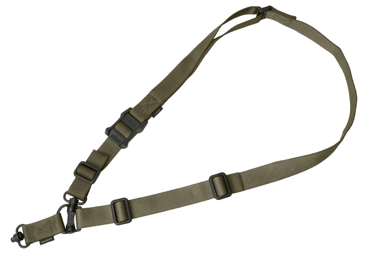 Magpul MAG518RGR MS4 Sling GEN2 Ranger Green Nylon 48"-60" OAL Adjustable One-Two Point AR Platform