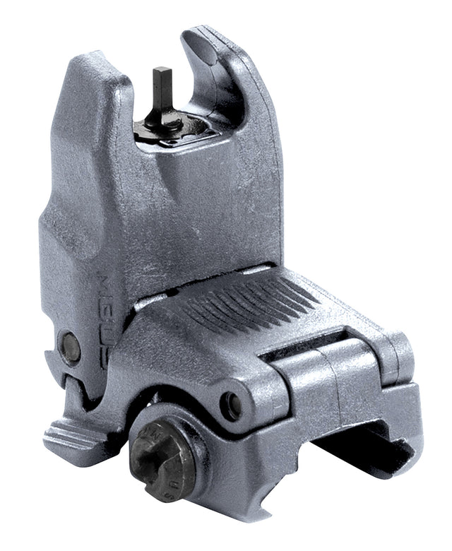 Magpul MAG247-GRY MBUS Sight Front Stealth Gray Polymer, Spring-Loaded Flip Up for AR15/ M16