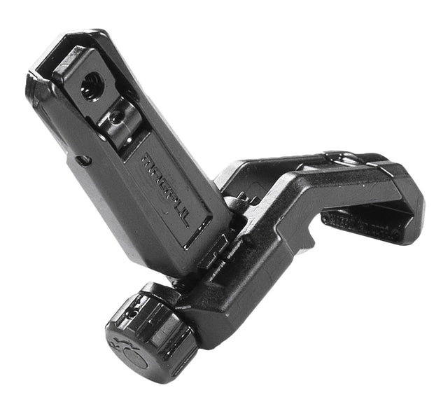 Magpul MAG526-BLK MBUS Pro Offset Sight Rear QPQ Melonited Steel Construction for AR-15