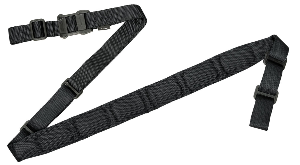 Magpul MAG545BLK MS1 Sling Black Nylon 48"-60" OAL Padded Two-Point Rifle