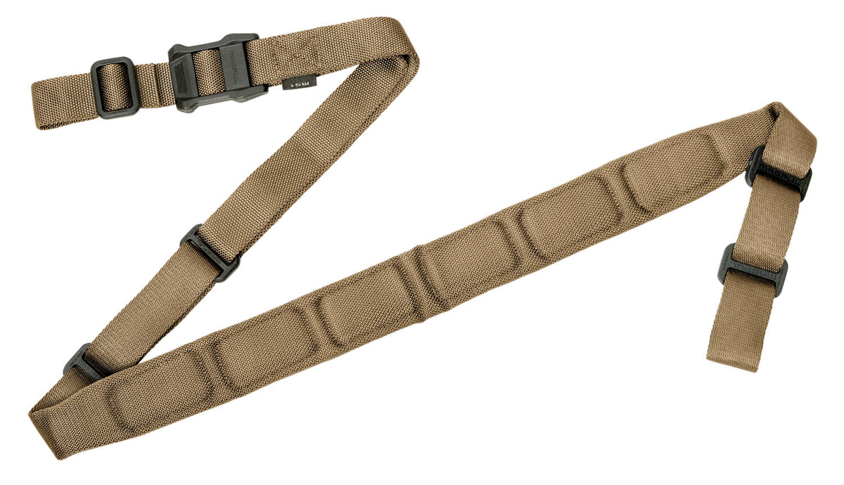 Magpul MAG545COY MS1 Sling Coyote Tan Nylon 48"-60" OAL Padded Two-Point Rifle