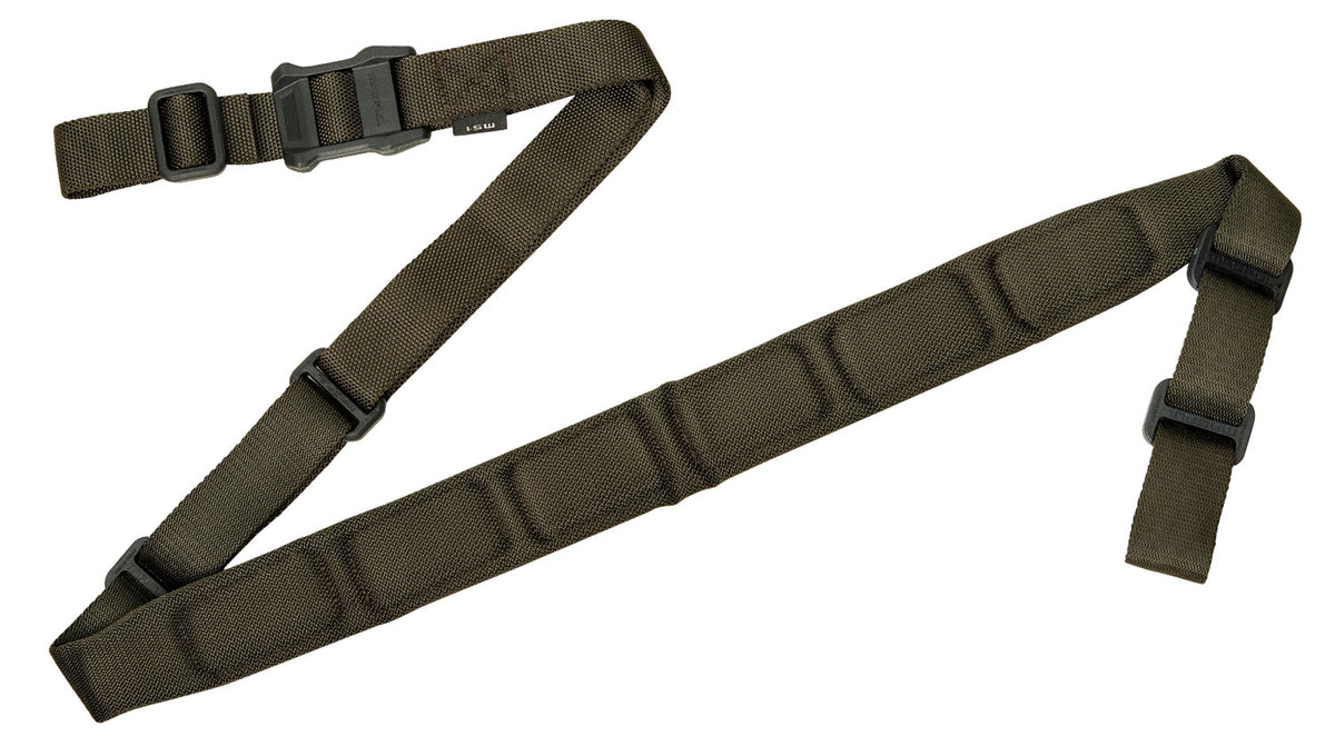 Magpul MAG545RGR MS1 Sling Ranger Green Nylon 48"-60" OAL Padded Two-Point Rifle