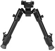 Warne 7901M Skyline Precision Bipod made of Matte Black Aluminum with Picatinny Rail Attachment Type, Rapid Leg Deployment, 22 Degree Cant, 44 Degree Pan & 6.90-9.10" Vertical Adjustment | WARNE