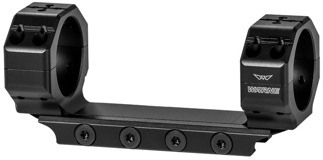 Warne 7814M Precision Mount Scope Mount/Ring Combo Black Anodized 30mm 0 MOA