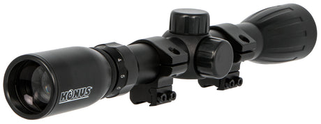 Konus 7351 KonusFire Matte Black 3-9x32mm 1" Tube 30/30 Reticle Includes Mounting Rings | KONUS