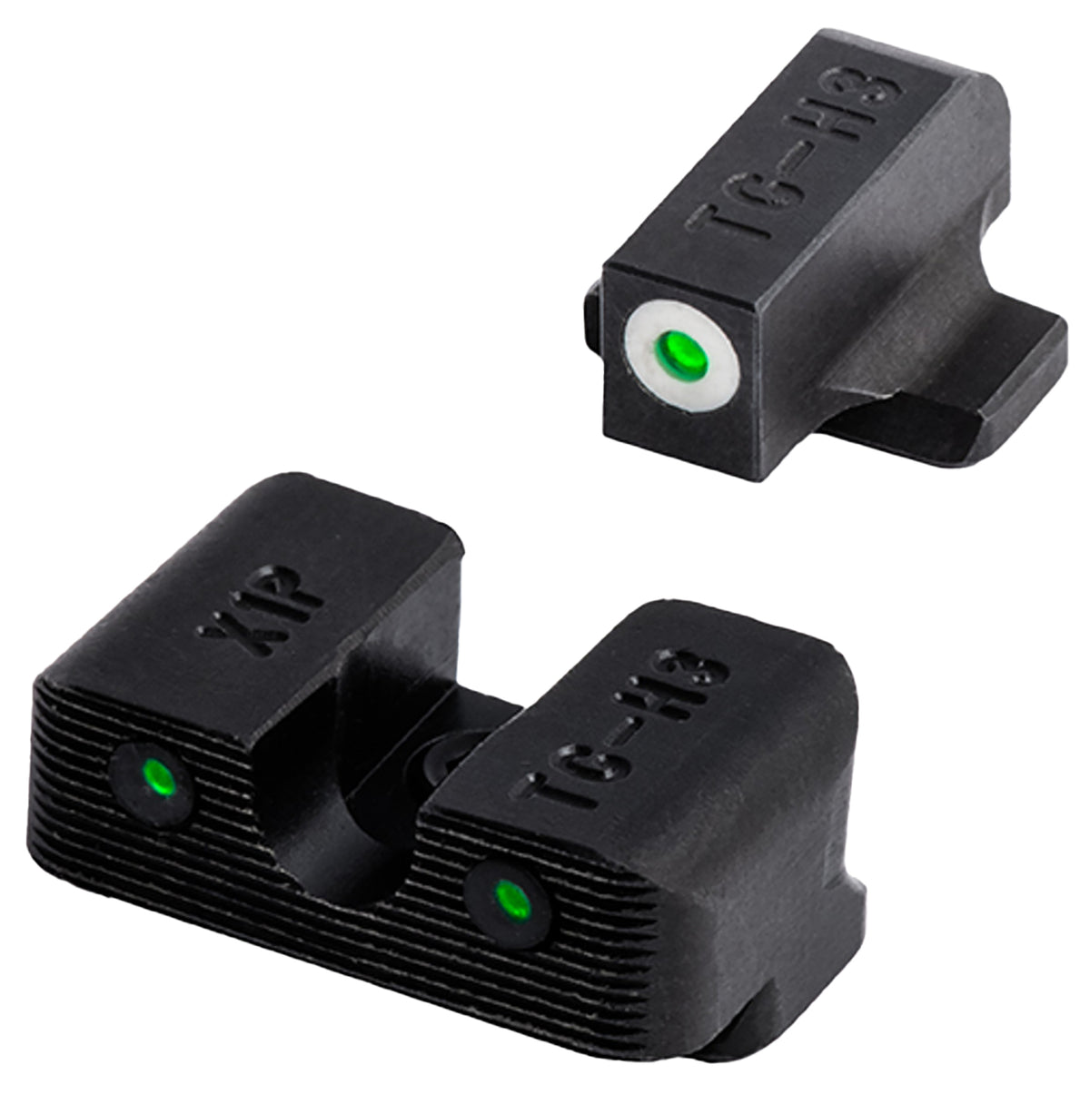 TruGlo TG231G1AC Tritium Pro Black | Green Tritium Orange Outline Front Sight Green Tritium Rear Sight