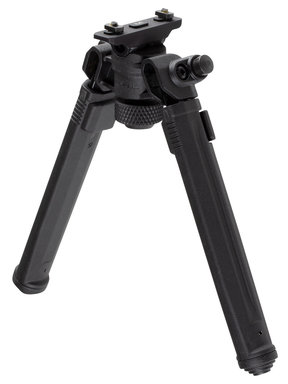 Magpul MAG933-BLK Bipod made of Aluminum with Black Finish, M-LOK Attachment, Rubber Feet, 6.30-10.30" Vertical Adjustment for AR-Platform | MAGPUL INDUSTRIES CORP