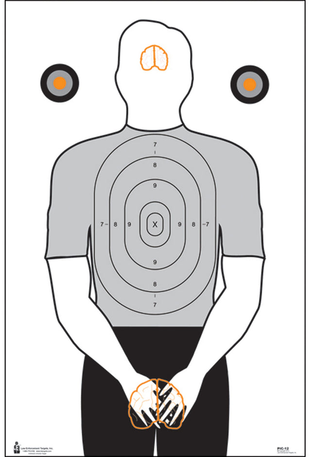 Action Target PIC12100 Entertainment Politically Incorrect Silhouette Paper Hanging 23" x 35" Black/Gray/White 100 Per Box